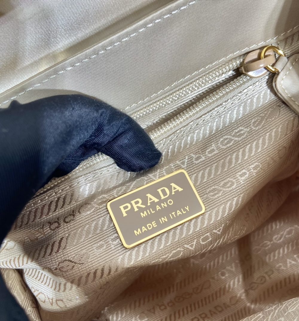 Prada Vintag Handle Bag Beige For Women, Women's Bags 8.2in/21cm