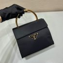 Prada Vintag Handle Bag Black For Women, Women's Bags 8.2in/21cm