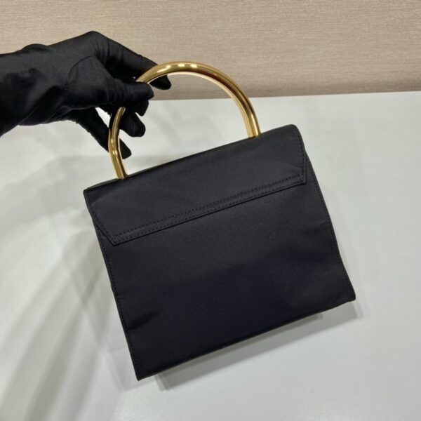 Prada Vintag Handle Bag Black For Women, Women's Bags 8.2in/21cm