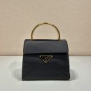Prada Vintag Handle Bag Black For Women, Women's Bags 8.2in/21cm