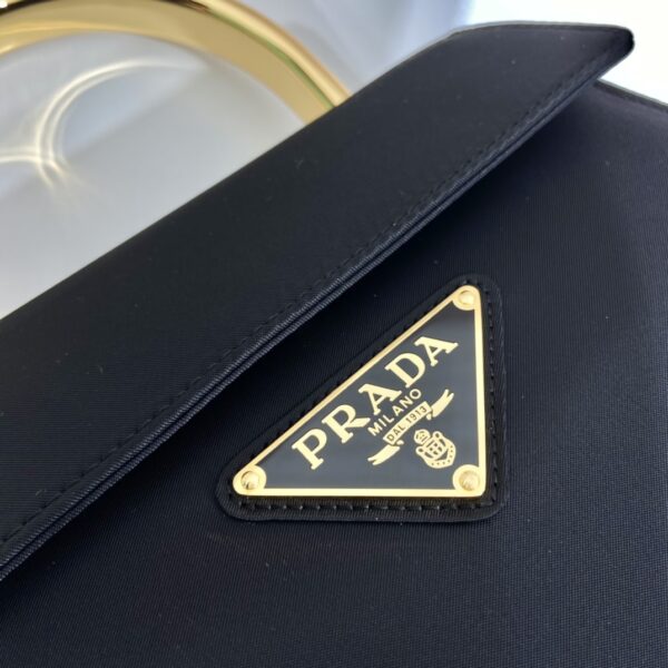 Prada Vintag Handle Bag Black For Women, Women's Bags 8.2in/21cm