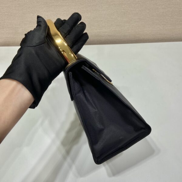 Prada Vintag Handle Bag Black For Women, Women's Bags 8.2in/21cm