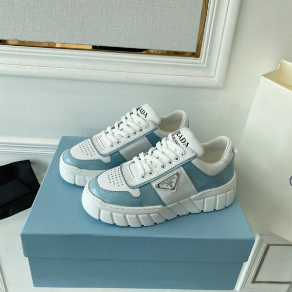Prada Women's Gabardine Sneakers Blue For Women LV
