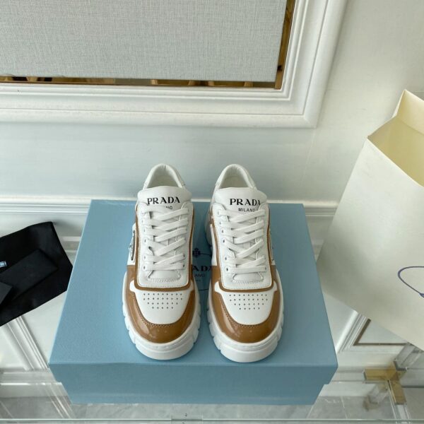 Prada Women's Gabardine Sneakers Brown For Women LV