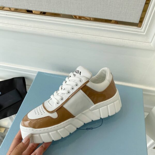 Prada Women's Gabardine Sneakers Brown For Women LV