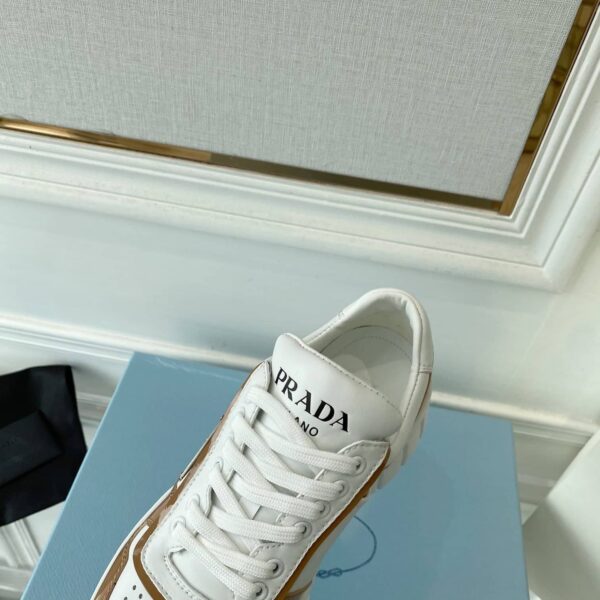 Prada Women's Gabardine Sneakers Brown For Women LV