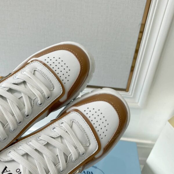 Prada Women's Gabardine Sneakers Brown For Women LV