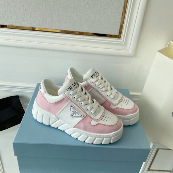 Prada Women's Gabardine Sneakers Pink For Women LV