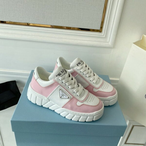 Prada Women's Gabardine Sneakers Pink For Women LV