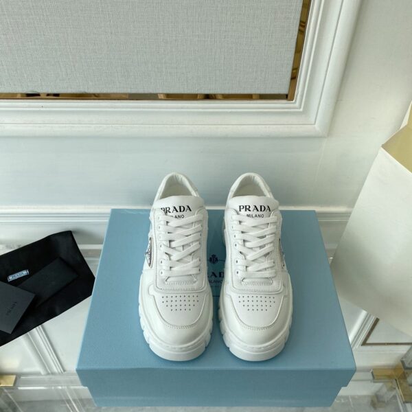 Prada Women's Gabardine Sneakers White For Women LV