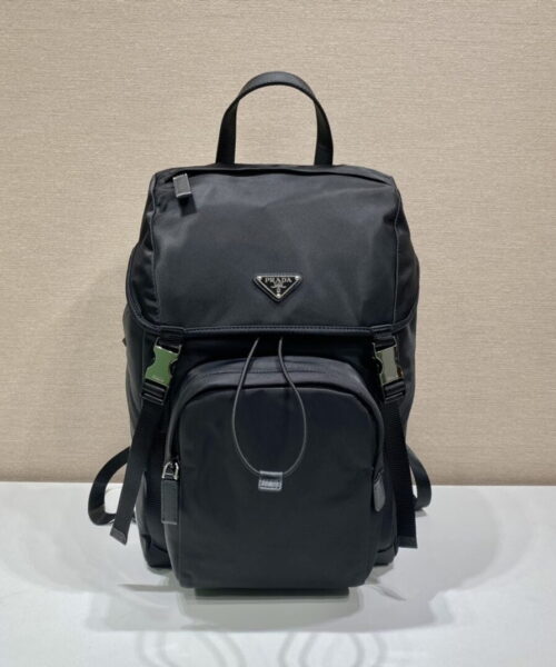 Prada x Adidas Re-Nylon And Saffiano Backpack Black For Women, Women's Bags 17.7in/45cm