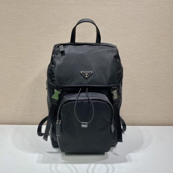 Prada x Adidas Re-Nylon And Saffiano Backpack Black For Women, Women's Bags 17.7in/45cm