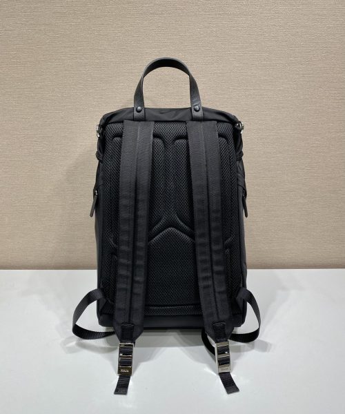Prada x Adidas Re-Nylon And Saffiano Backpack Black For Women, Women's Bags 17.7in/45cm