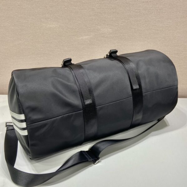 Prada x Adidas Re-Nylon Duffle Bag Black For Women, Women's Bags 19.7in/50cm