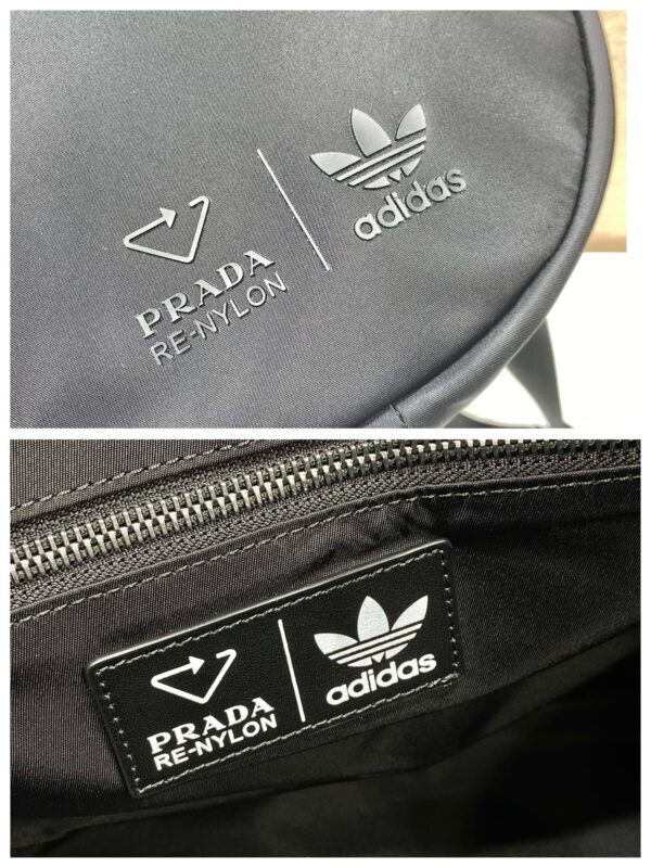 Prada x Adidas Re-Nylon Duffle Bag Black For Women, Women's Bags 19.7in/50cm