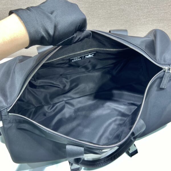Prada x Adidas Re-Nylon Duffle Bag Black For Women, Women's Bags 19.7in/50cm