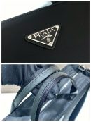 Prada x Adidas Re-Nylon Shopping Bag Black For Women, Women's Bags 15.7in/40cm