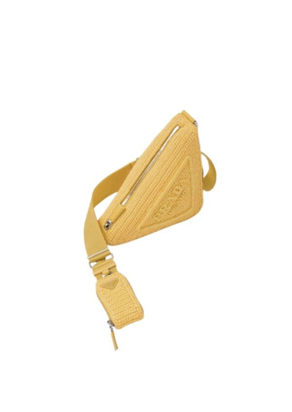 Raffia Prada Triangle Bag Yellow For Women 1BH190_2A2T_F0010_V_DRO