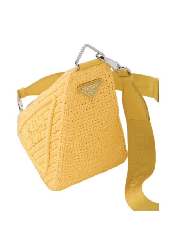 Raffia Prada Triangle Bag Yellow For Women 1BH190_2A2T_F0010_V_DRO