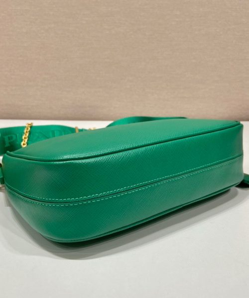 Re-Edition 2005 Saffiano Bag In Green For Women 8.6 in/ 22 cm 1BH204_NZV_F0PCL_V_V2M