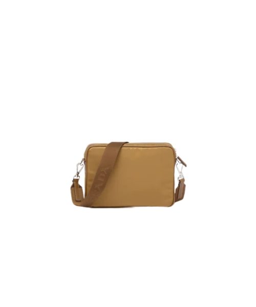Re-Nylon And Saffiano Shoulder Bag Brown For Women 2VH133_2DMH_F0005_V_XMP