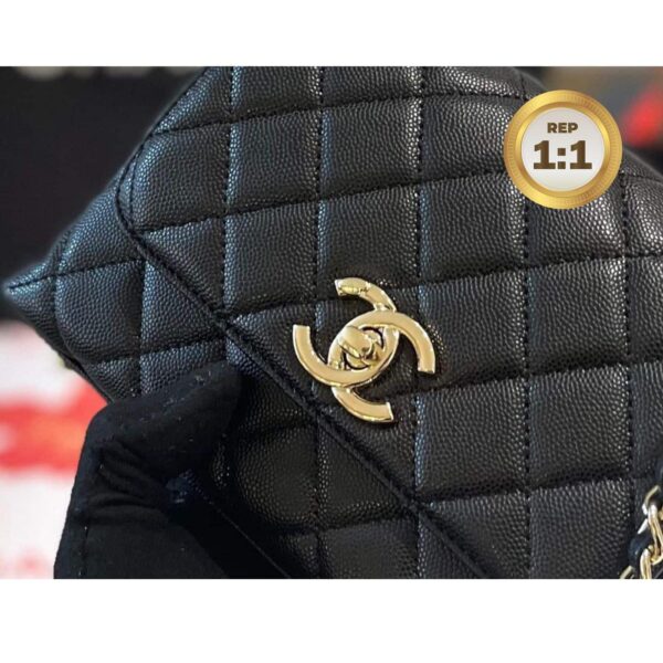 1:1 Replica Chanel Coco With Top Handle Bag Black For Women 9.4in/24cm
