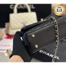 1:1 Replica Chanel Coco With Top Handle Bag Black For Women 9.4in/24cm