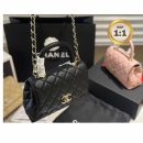 1:1 Replica Chanel Coco With Top Handle Bag Black For Women 9.4in/24cm