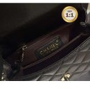1:1 Replica Chanel Coco With Top Handle Bag Black For Women 9.4in/24cm