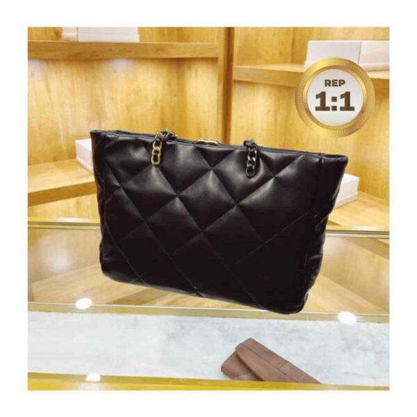 1:1 Replica Chanel Shopping Chanel Bag 19 Black For Women 16in/41cm