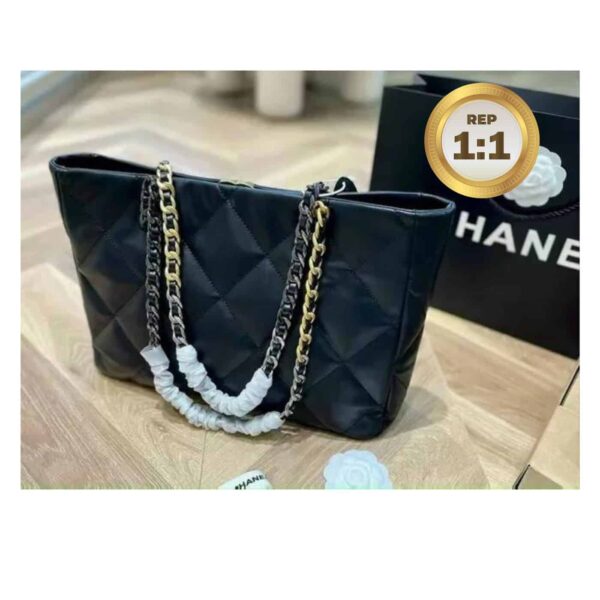 1:1 Replica Chanel Shopping Chanel Bag 19 Black For Women 16in/41cm