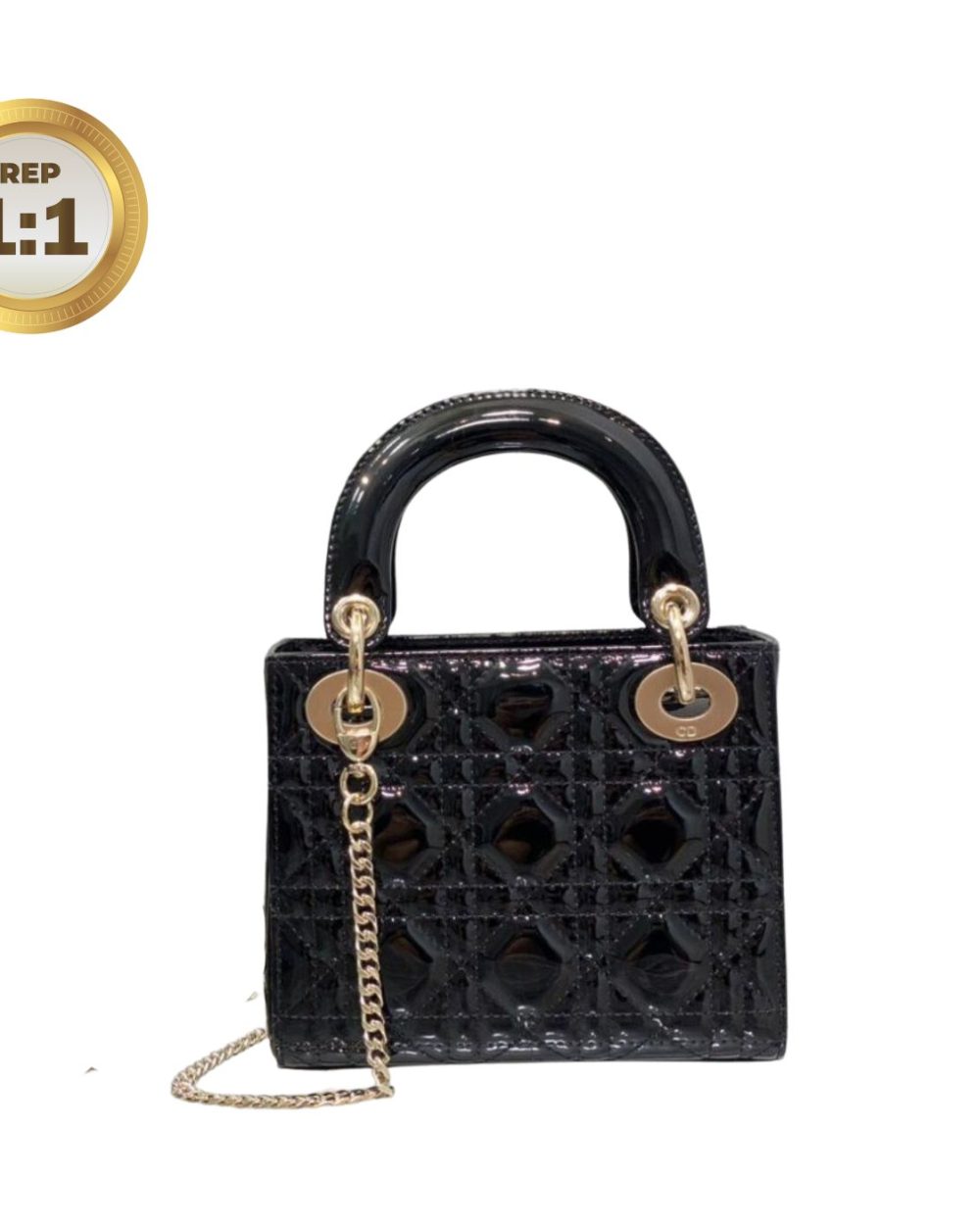 1:1 Replica Christian Dior Mini Lady Dior Bag Black For Women 17cm