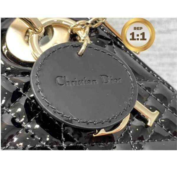 1:1 Replica Christian Dior Mini Lady Dior Bag Black For Women 17cm