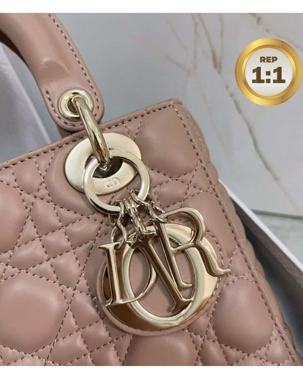 1:1 Replica Christian Dior Small Lady Dior Bag Pink For Women 8in/20cm