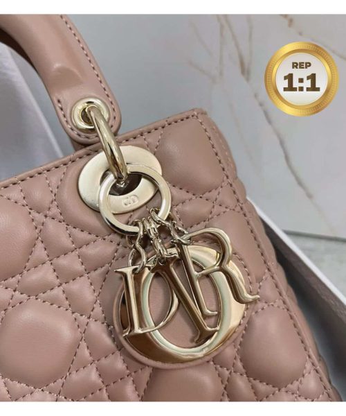 1:1 Replica Christian Dior Small Lady Dior Bag Pink For Women 8in/20cm