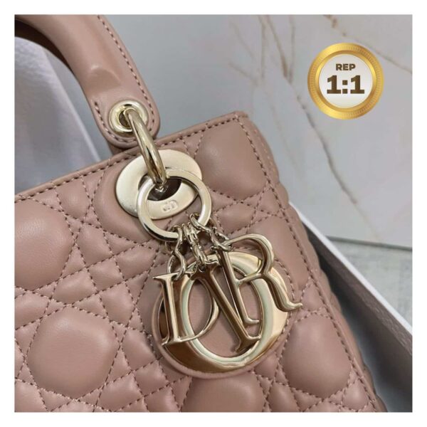1:1 Replica Christian Dior Small Lady Dior Bag Pink For Women 8in/20cm