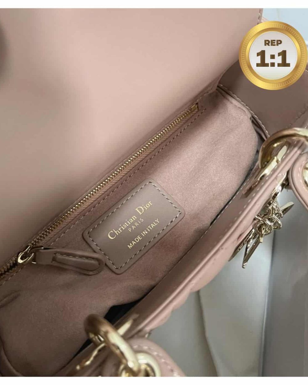 1:1 Replica Christian Dior Small Lady Dior Bag Pink For Women 8in/20cm