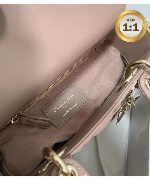 1:1 Replica Christian Dior Small Lady Dior Bag Pink For Women 8in/20cm