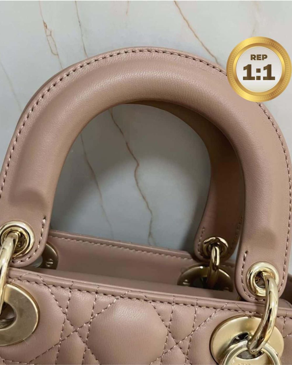 1:1 Replica Christian Dior Small Lady Dior Bag Pink For Women 8in/20cm