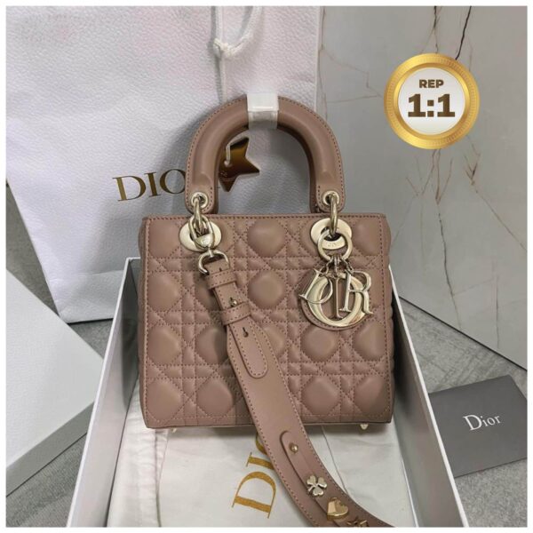 1:1 Replica Christian Dior Small Lady Dior Bag Pink For Women 8in/20cm