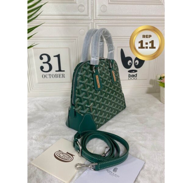 1:1 Replica Louis Vuitton Vendome Mini Bag Green/Navy Blue For Women‎ 9.1in/23cm VENDOSMINTY01CL03P