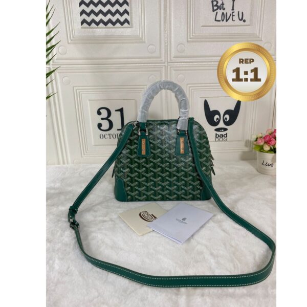1:1 Replica Louis Vuitton Vendome Mini Bag Green/Navy Blue For Women‎ 9.1in/23cm VENDOSMINTY01CL03P