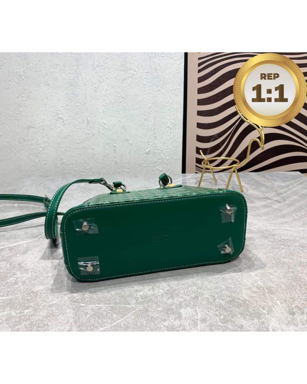 1:1 Replica Goyard Vendome Mini Bag Green/Navy Blue For Women‎ 9.1in/23cm VENDOSMINTY01CL03P