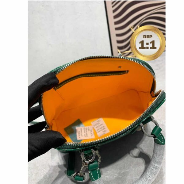 1:1 Replica Louis Vuitton Vendome Mini Bag Green/Navy Blue For Women‎ 9.1in/23cm VENDOSMINTY01CL03P