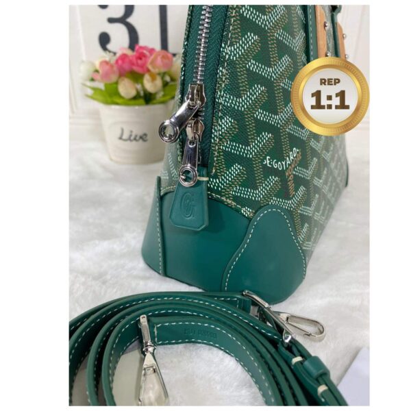 1:1 Replica Louis Vuitton Vendome Mini Bag Green/Navy Blue For Women‎ 9.1in/23cm VENDOSMINTY01CL03P