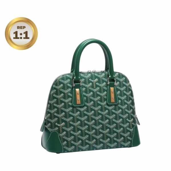 1:1 Replica Louis Vuitton Vendome Mini Bag Green/Navy Blue For Women‎ 9.1in/23cm VENDOSMINTY01CL03P