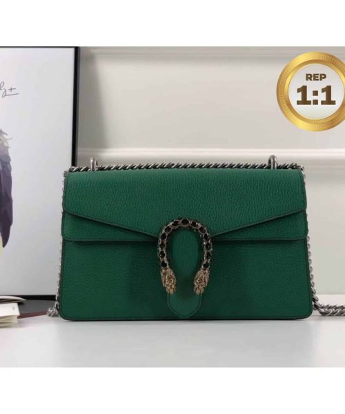 1:1 Replica Gucci Dionysus Shoulder Bag Green For Women 11in/28cm 400249 CAOGX 3120