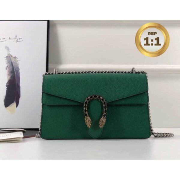 1:1 Replica Gucci Dionysus Shoulder Bag Green For Women 11in/28cm 400249 CAOGX 3120