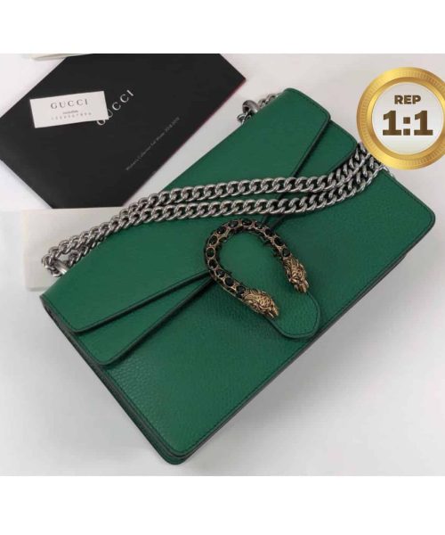 1:1 Replica Gucci Dionysus Shoulder Bag Green For Women 11in/28cm 400249 CAOGX 3120