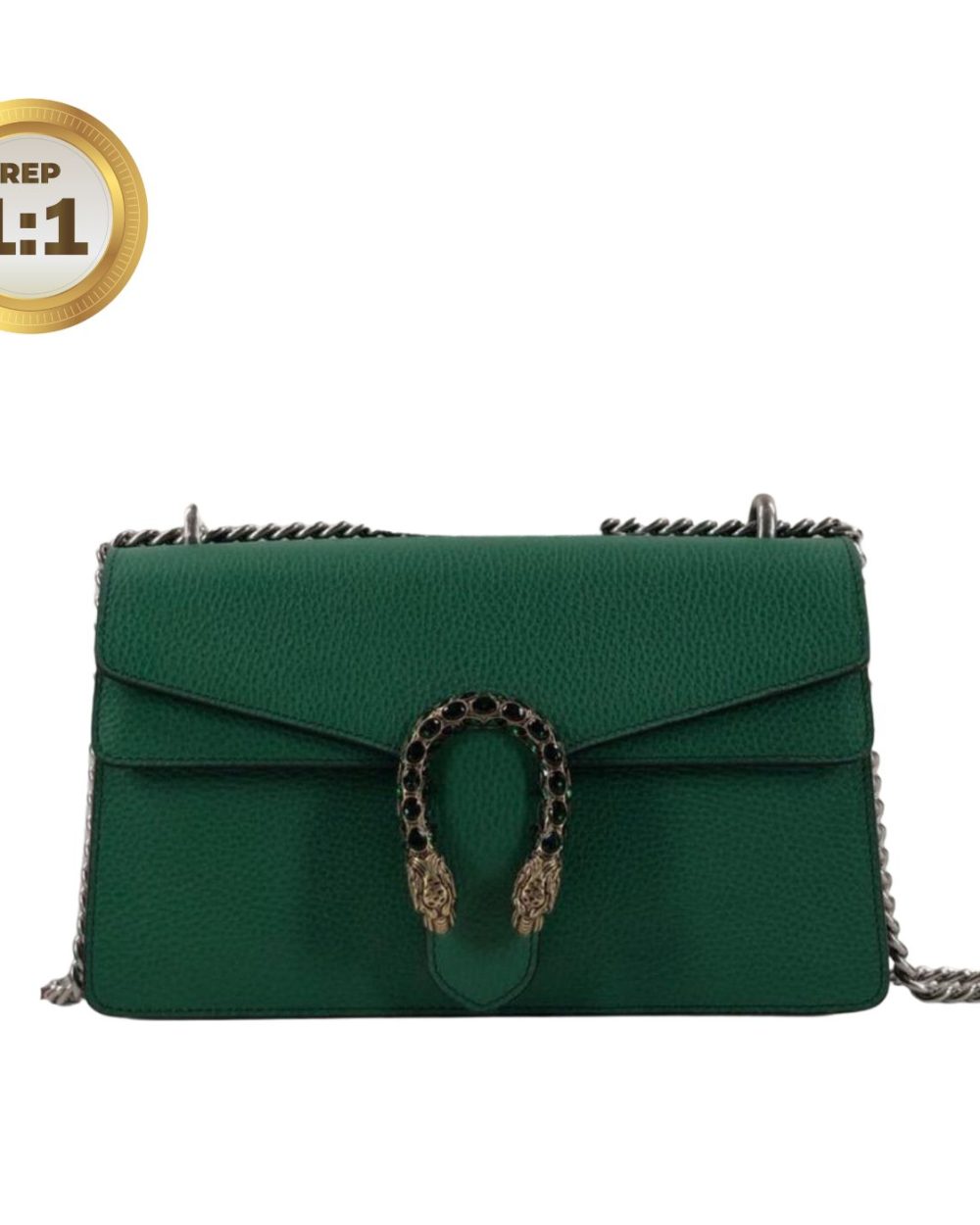 1:1 Replica Gucci Dionysus Shoulder Bag Green For Women 11in/28cm 400249 CAOGX 3120